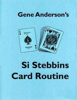 [Photo: Si Stebbins Card Routine Cover]